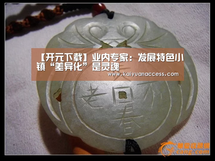 【开元下载】业内专家:发展特色小镇“差异化”是灵魂(图3) 开元下载